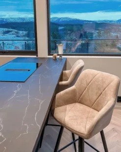 Set Of 2 Fabric Bar Chairs Beige DARIEN 12 Set Of 2 Fabric Bar Chairs Beige DARIEN -Best Furniture Store undef src sa picid 846861 type whitesh image