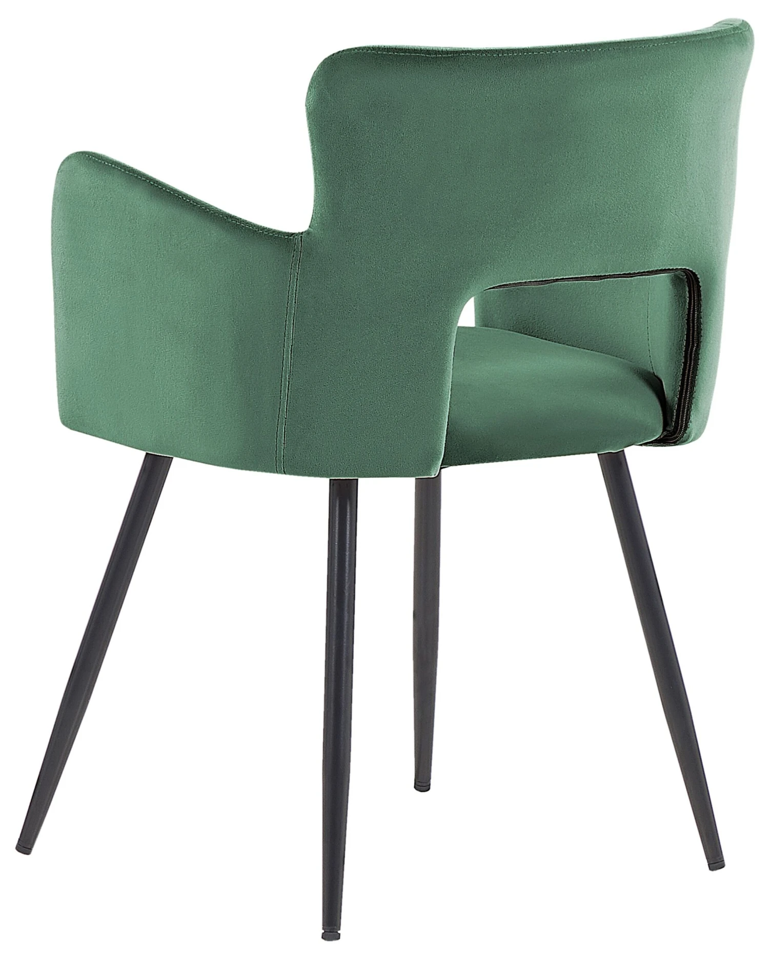 Set Of 2 Velvet Dining Chairs Dark Green SANILAC 5 Set Of 2 Velvet Dining Chairs Dark Green SANILAC - Image 5