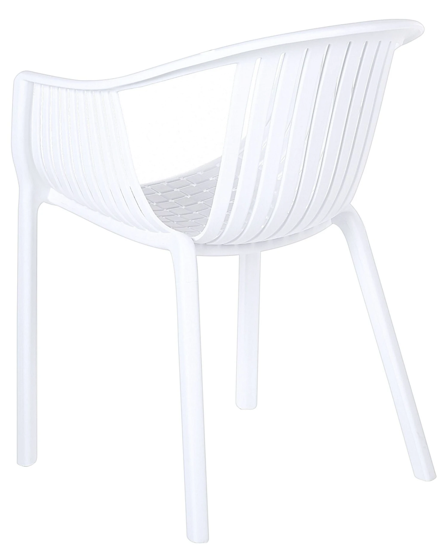Set Of 4 Garden Chairs White NAPOLI - Image 6