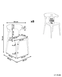 Set Of 8 Dining Chairs Black GUBBIO -Best Furniture Store undef src sa picid 853023 type whitesh image scaled