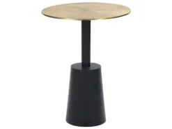 Metal Side Table Gold And Black TANAMI
